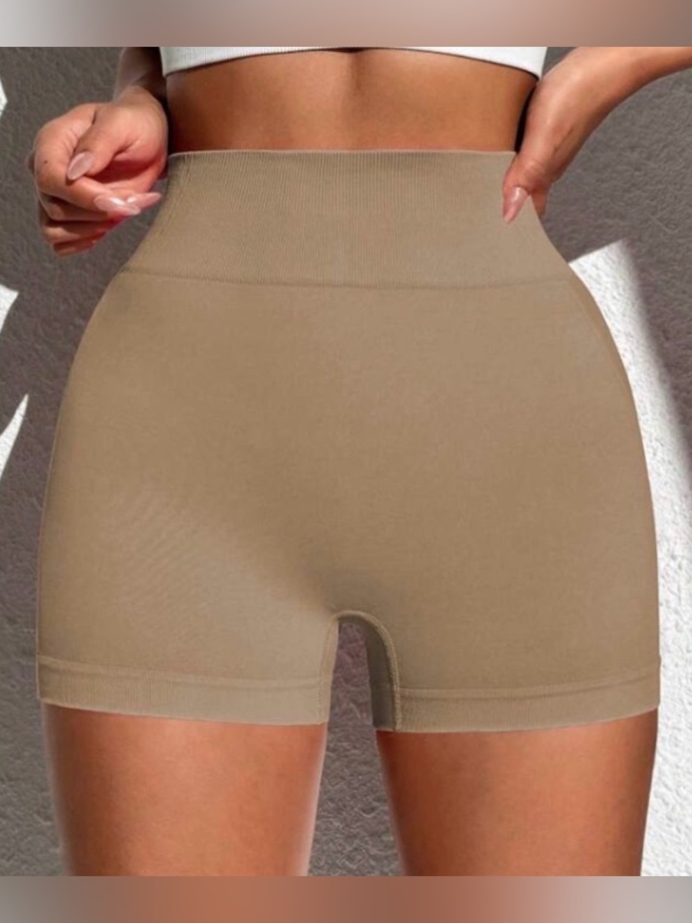 FOREVER 21+ POWER SEAMLESS SHORTS - PINE SIZE 0X/1X (NEW WITH TAGS) A4
